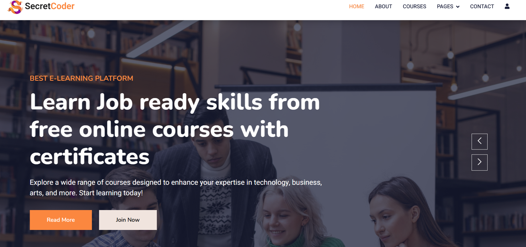 Secret Coder Website